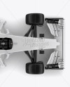 Formula One Car Mockup Top View