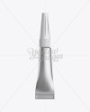 Metal Super Glue Tube Mockup - Front View