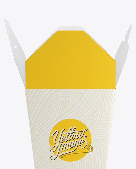 Opened Noodles Box Mockup