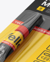 Super Glue Package Mockup - Halfside View Super Glue Package Mockup - Halfside View