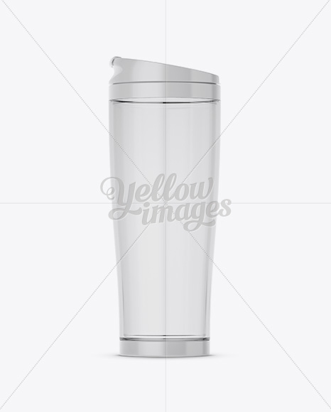 Clear Plastic Thermo Cup Mockup - Free Download Images High Quality PNG