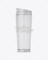 Clear Plastic Thermo Cup Mockup