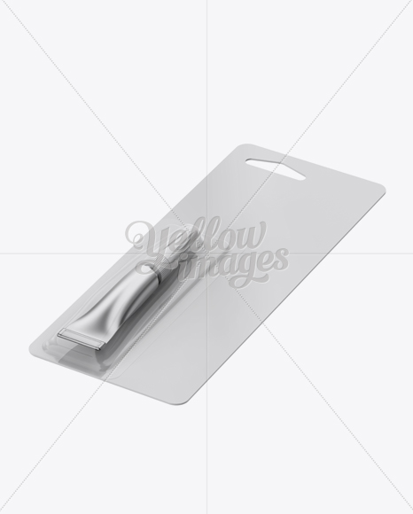 Super Glue Metal Tube Package Mockup - Halfside View Super Glue Metal Tube Package Mockup - Halfside View