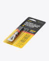 Super Glue Metal Tube Package Mockup - Halfside View Super Glue Metal Tube Package Mockup - Halfside View