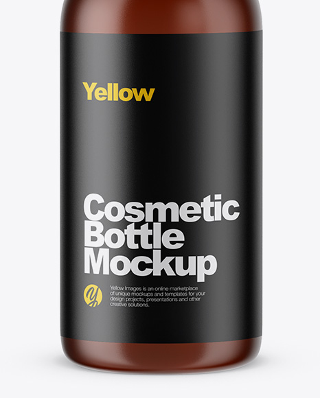 Amber 小osmetic Bottle Mockup Amber 小osmetic Bottle Mockup