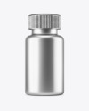 Metallized Plastic Pills Bottle Mockup