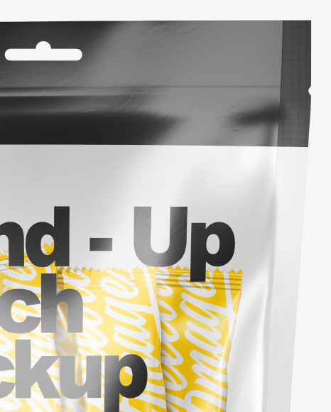 Stand-Up Pouch with Sachets Mockup