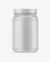 Plastic Protein Jar Mockup
