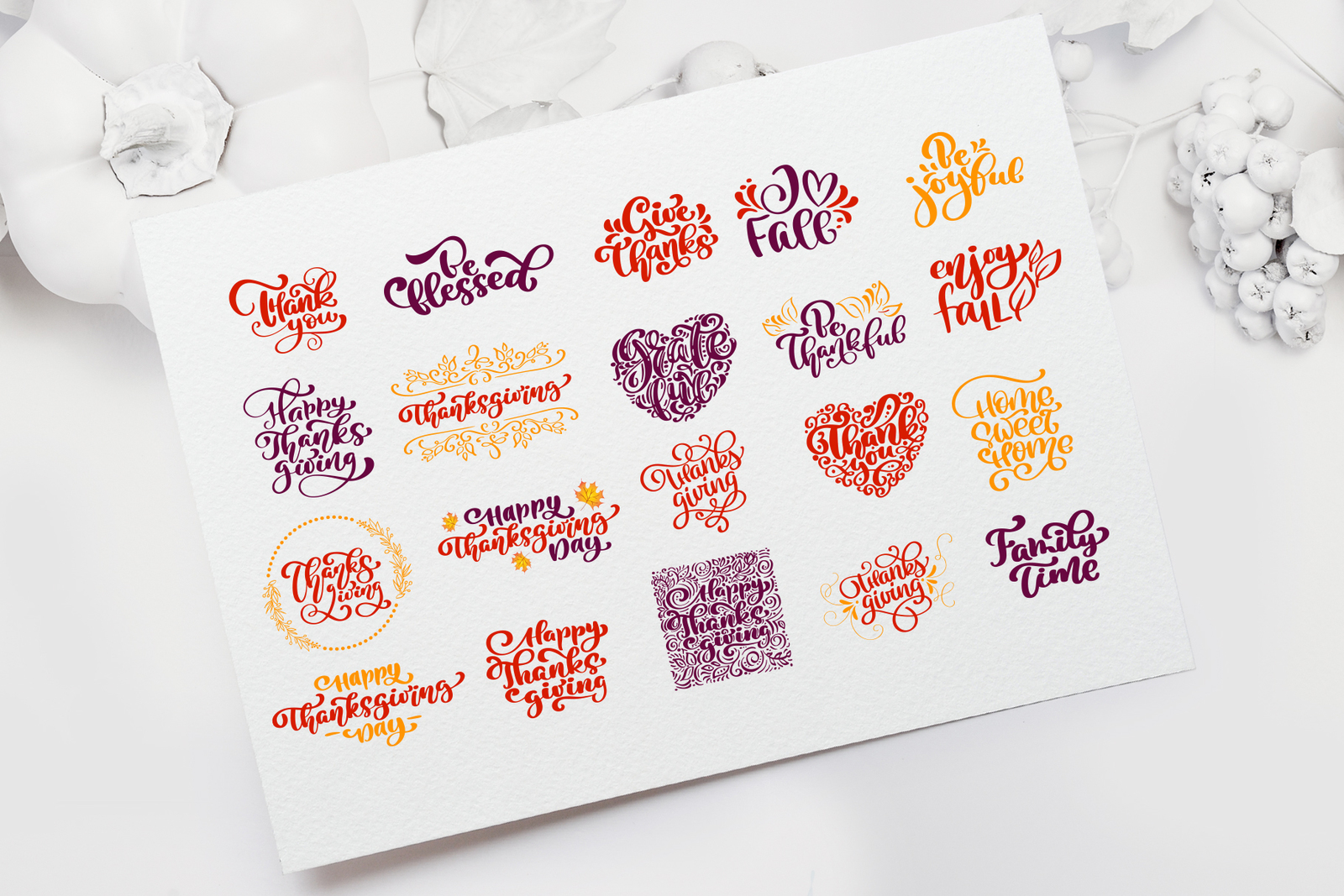 Happy Thanksgiving Vector Pack Happy Thanksgiving Vector Pack