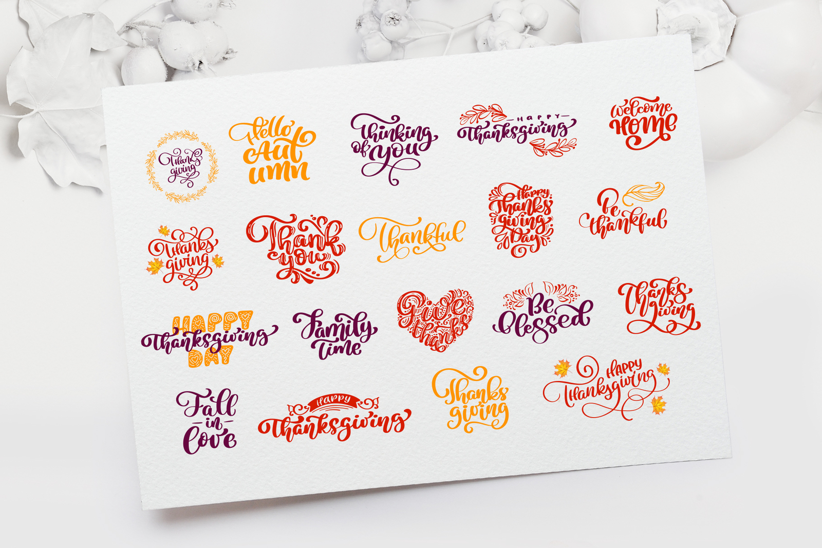 Happy Thanksgiving Vector Pack Happy Thanksgiving Vector Pack