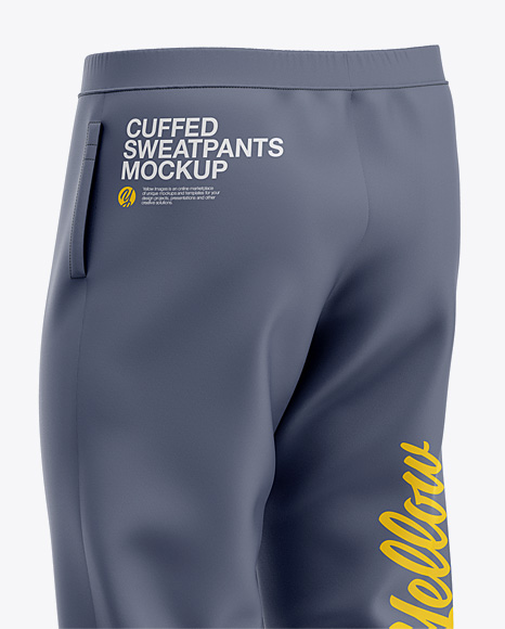 Cuffed Sweatpants Mockup