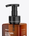 Amber Cosmetic Bottle Mockup