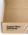 Opened Kraft Paper Box Mockup