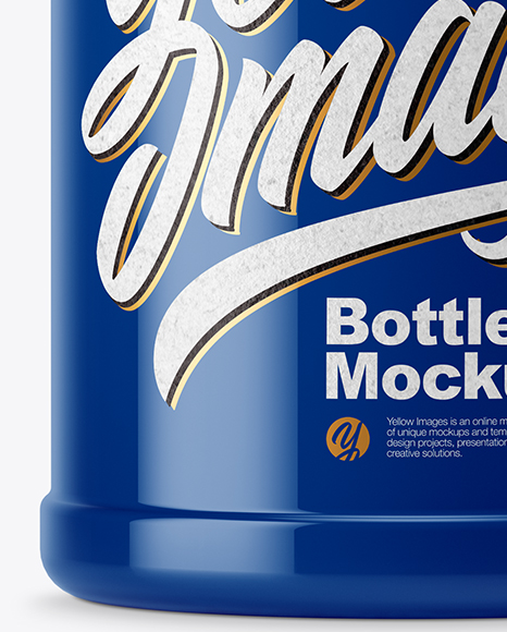 Glossy Plastic Pills Bottle Mockup