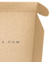 Opened Kraft Paper Box Mockup