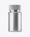 Metallized Plastic Pills Bottle Mockup