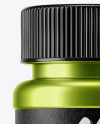 Metallized Plastic Pills Bottle Mockup