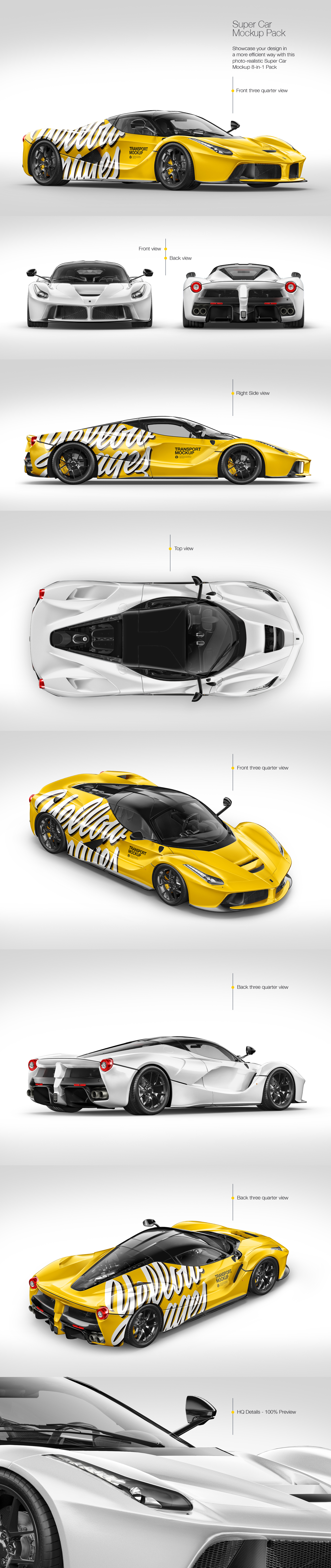 Super Car Mockup Pack