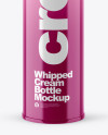 Whipped Cream Bottle Mockup