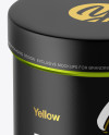 Metallic Jar Mockup - Front View (High-Angle Shot) Metallic Jar Mockup - Front View (High-Angle Shot)