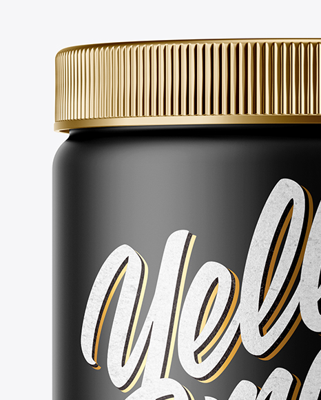 Matte Plastic Jar Mockup