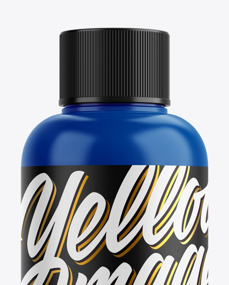 Glossy Plastic Bottle Mockup