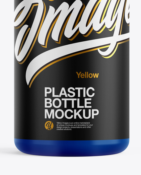 Glossy Plastic Bottle Mockup