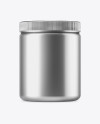 Metallized Plastic Jar Mockup