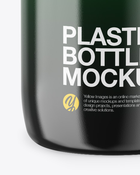 Glossy Bottle Mockup