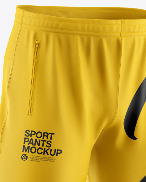 Sport Pants Mockup - Half Side View