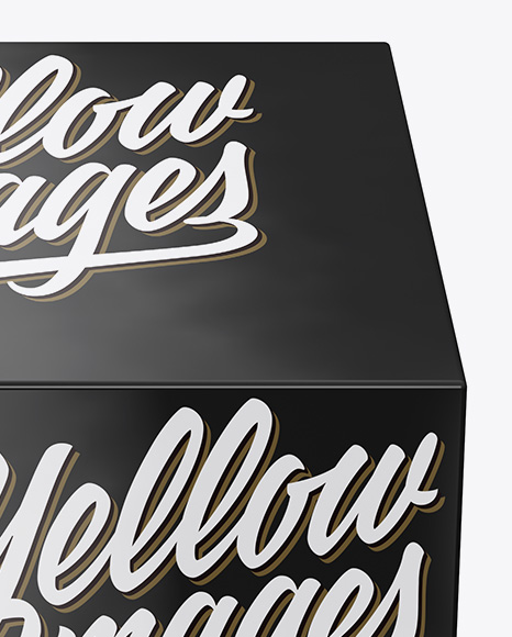 Glossy Paper Box Mockup Glossy Paper Box Mockup