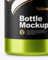 Metallized Plastic Bottle Mockup