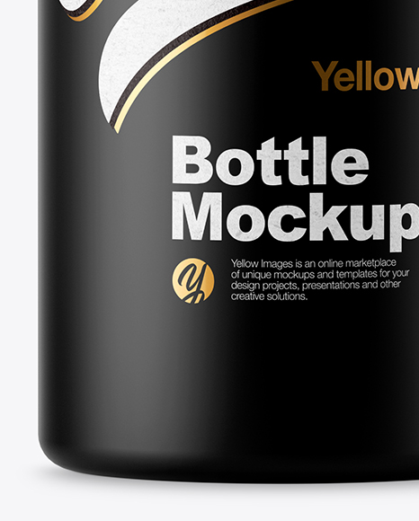 Matte Plastic Bottle Mockup