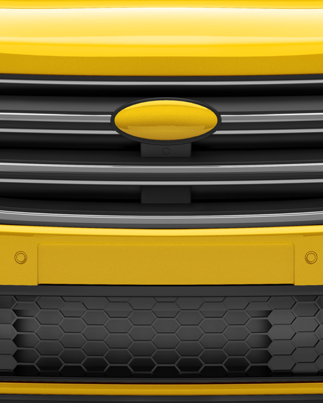SUV Сrossover Mockup - Front View