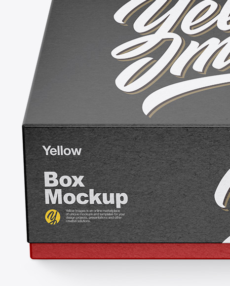 Textured Paper Box Mockup