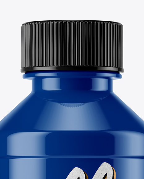 Glossy Plastic Bottle Mockup