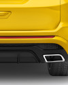 SUV Сrossover Mockup - Back View