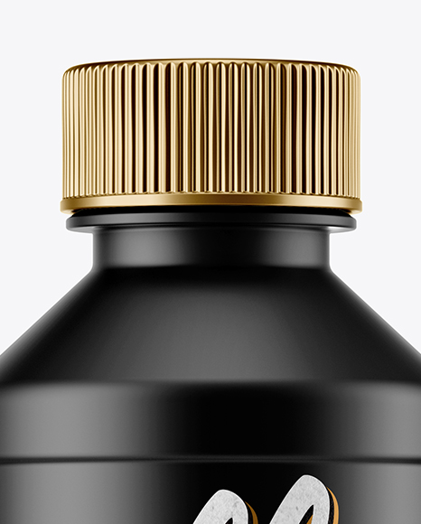 Matte Plastic Bottle Mockup