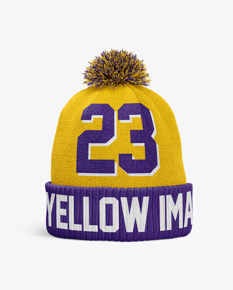 Winter Hat Mockup - Front View