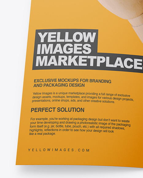 Matte Brochure Mockup - Top View