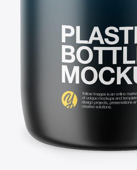 Matte Plastic Bottle Mockup
