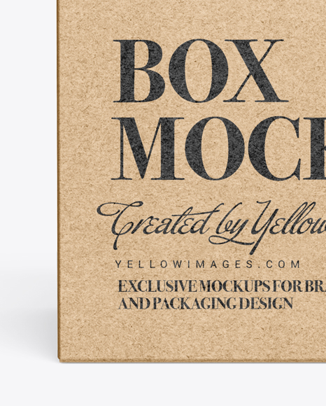 Kraft Paper Box Mockup