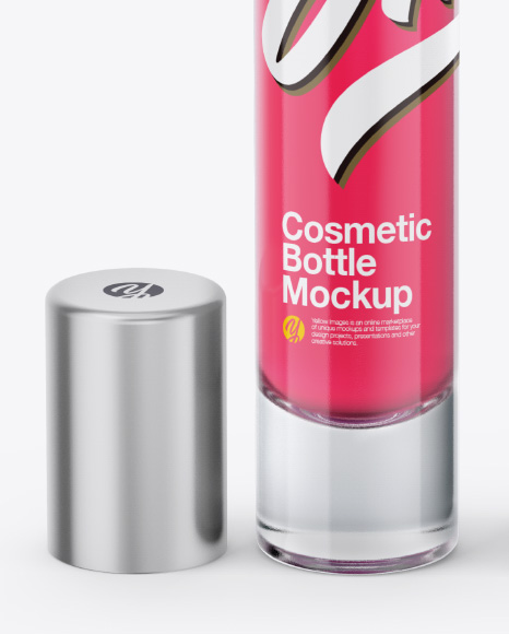 Cosmetic Bottle and Box Mockup