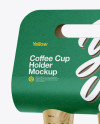 Coffee Cups Holder Mockup - Half Side View