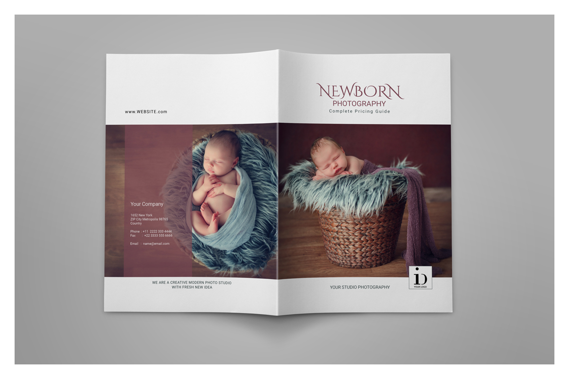 Newborn Photography Magazine Template