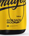 Gym Sack with Leather Bottom Mockup