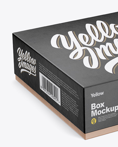 Textured Paper Box Mockup