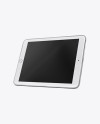 Horizontal iPad Mockup - Half Side View