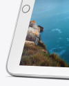 Horizontal iPad Mockup - Half Side View