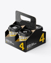 Glossy Coffee Cup Holder W/ Glossy Cups Mockup